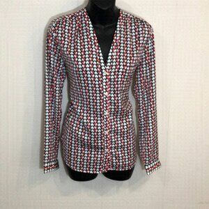 gap Heart V Neck long sleeve Blouse Small
